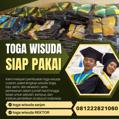 Tempat Jual Toga Wisuda Sarjana Gratis Ongkir ke Pacitan