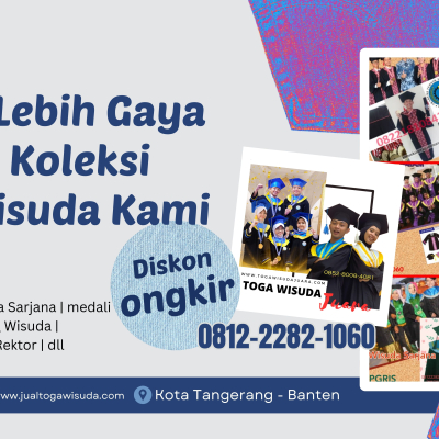 Jasa Pembuatan Toga Wisuda Sarjana Lombok murah berkualitas, jahitan rapi, Melayani pemesanan seluruh Indonesia untuk kampus dan universitas.