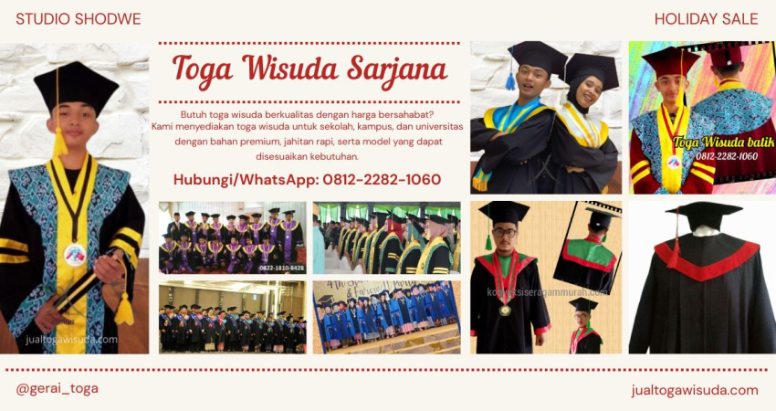 jual toga wisuda sarjana gratis ongkir ke Banyuwangi