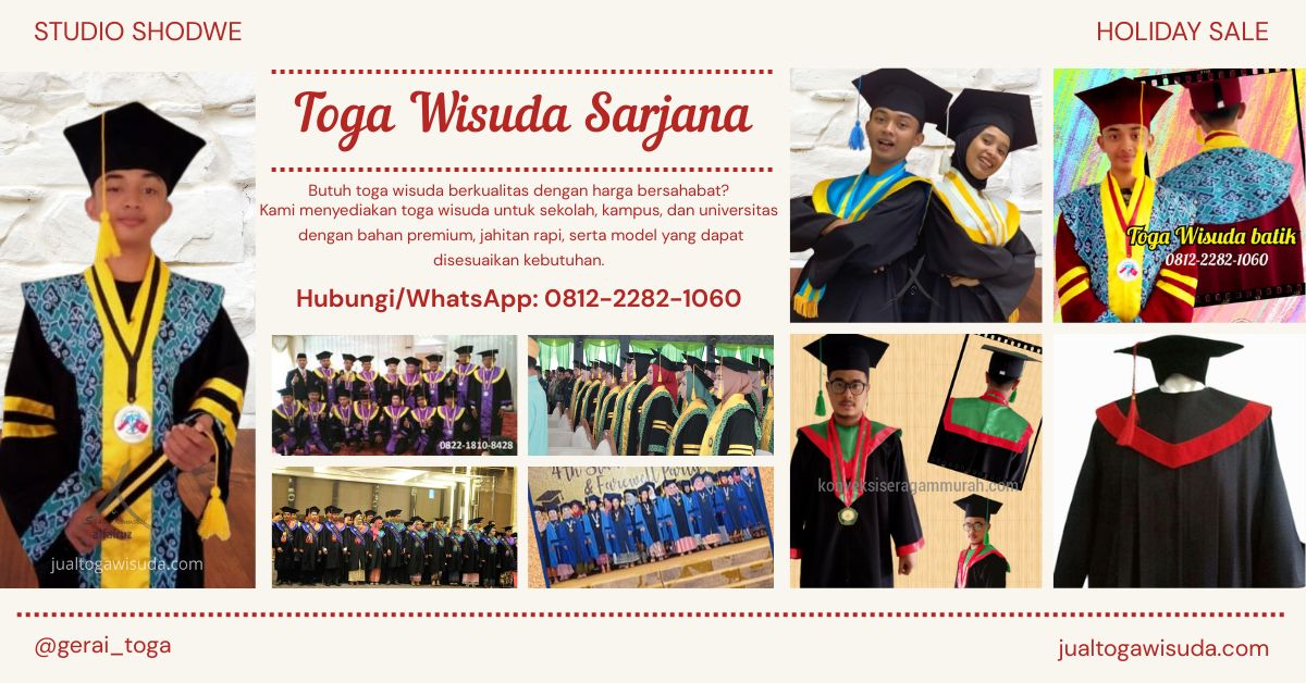 Tempat Jual Toga Sarjana Berkualitas Kabupaten Bima