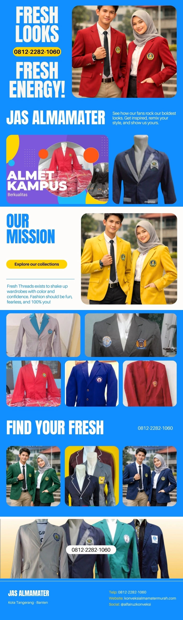 tempat produksi jas almamater Gratis ongkir Jakarta Timur